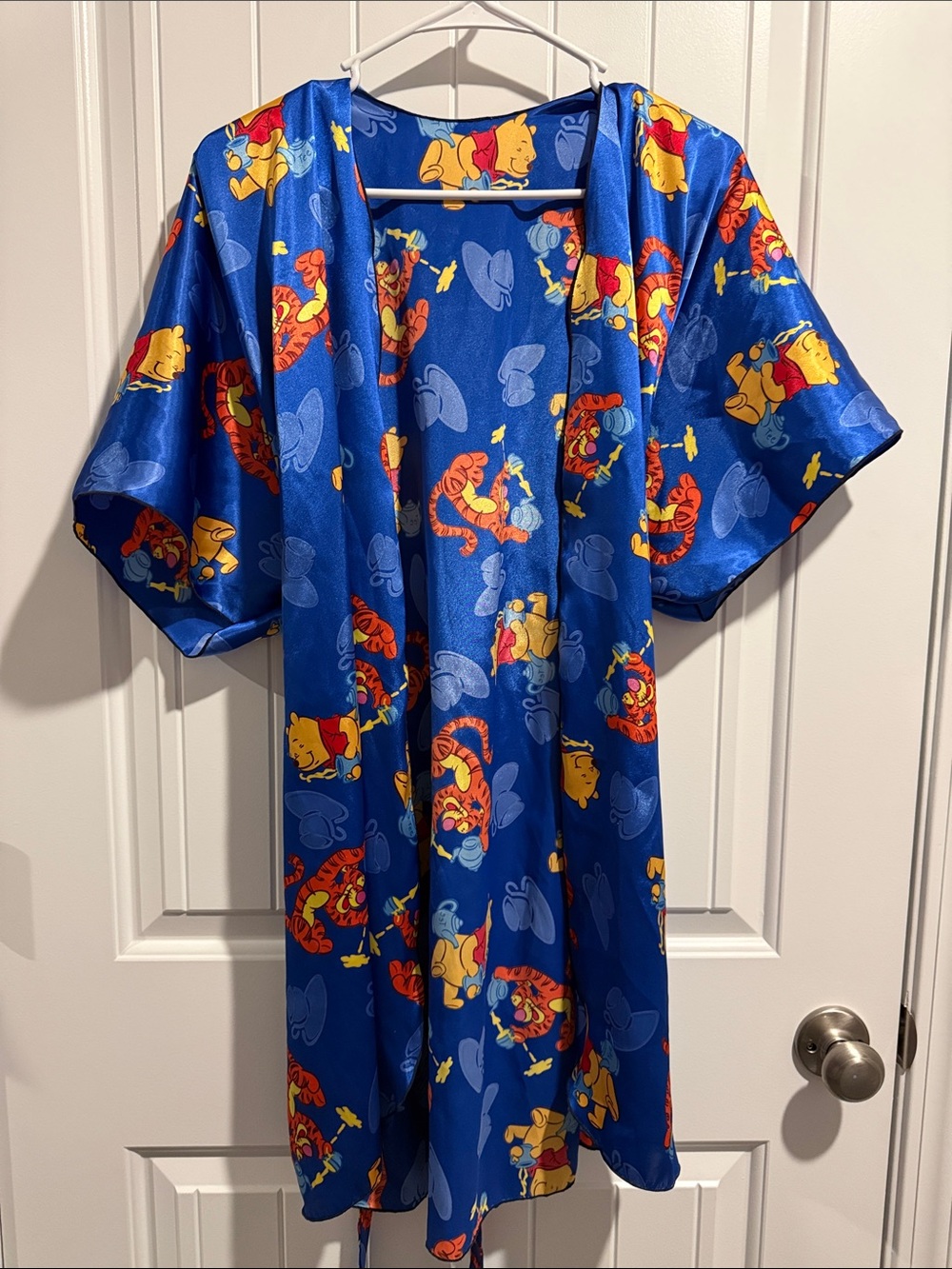 Blue Winnie the Pooh & Tigger Satin Lounge Set - Picture 5 of 8